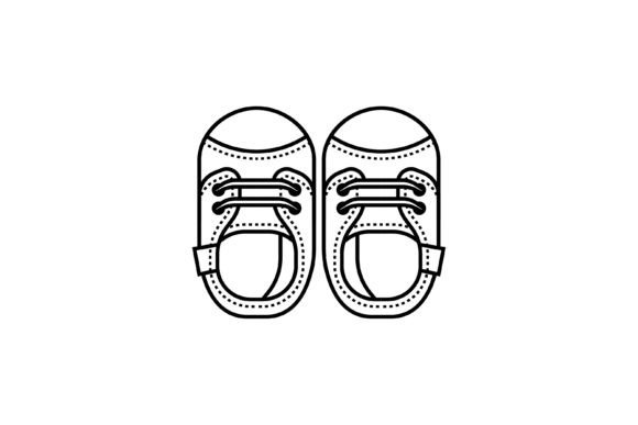 Baby Shoes Icon: A Versatile Graphic Resource for Creators and Marketers