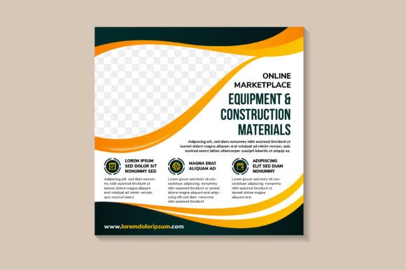 Equipment Construction Square Banner: Redefining Visual Communication in the Building and Marketplace Ecosystem