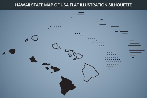Hawaii State Hand Drawn Outline Map of U: A Strategic Asset for Designers, Educators, and Marketers