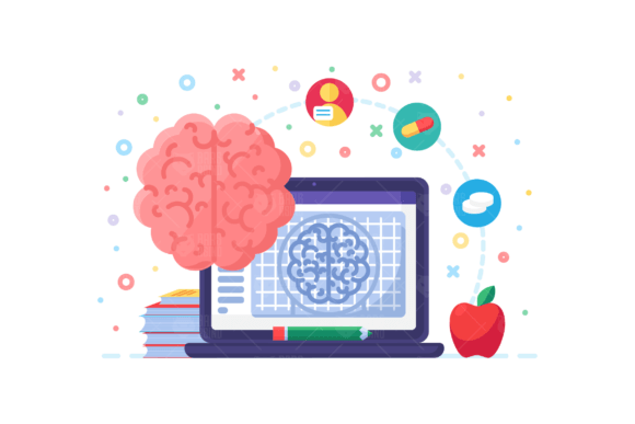 How Brain Research Flat Illustration Makes Complex Science Simple