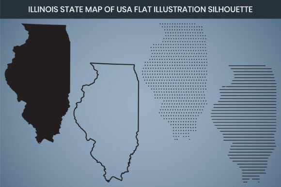 Illinois State Hand Drawn Outline Map: Design & Print Guide