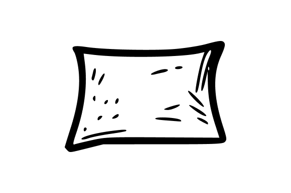 Pillow Hand Drawing: A Hand-Drawn Illustration Asset for Versatile Design Workflows