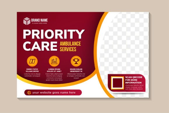 Priority Care Horizontal Flyer: A Practical Design Solution for Healthcare Marketing