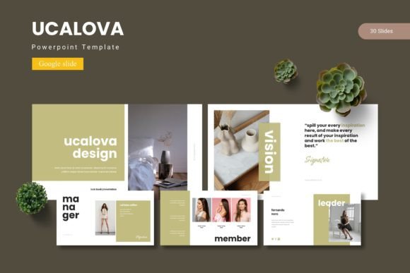 Ucalova & Google Slide Templates for Designers