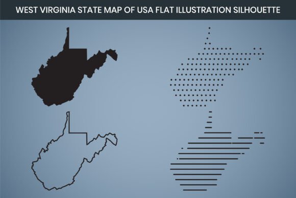 West Virginia State Hand Drawn Map USA: A Versatile Design Resource for Creators and Professionals