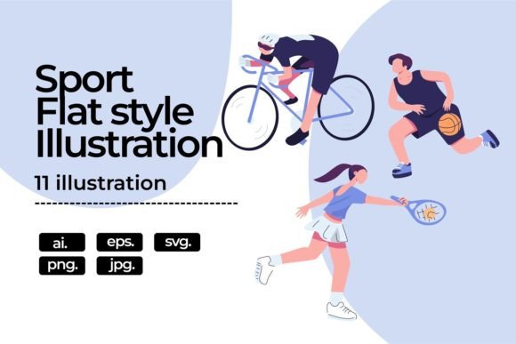 Why Sports Illustration Flat Design Works for Modern Projects