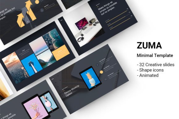 ZUMA Powerpoint Minimal Template: A Complete Tool for Modern Presentations